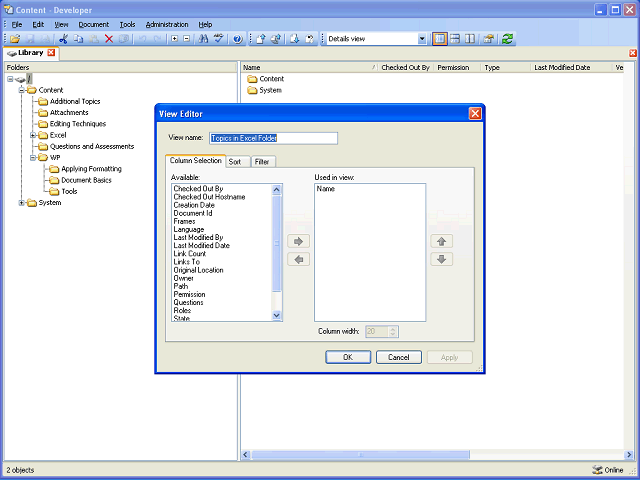 Screen image of this step