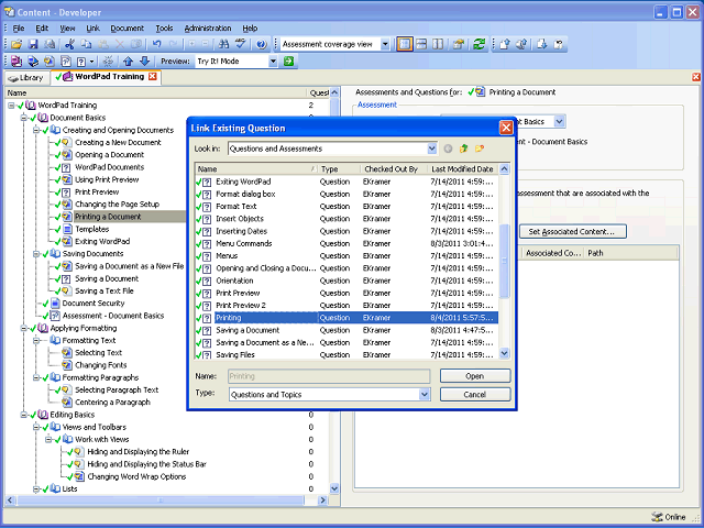 Screen image of this step