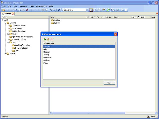Screen image of this step