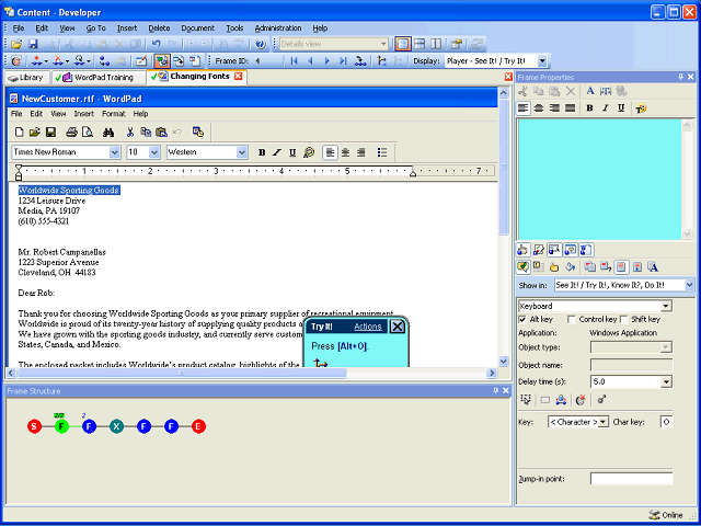 Screen image of this step