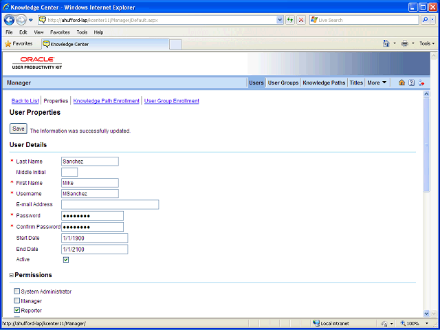 Screen image of this step