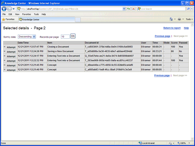 Screen image of this step