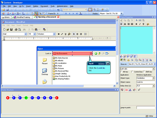 Screen image of this step
