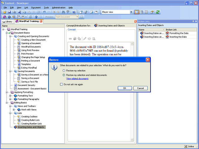 Screen image of this step