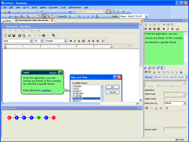 Screen image of this step