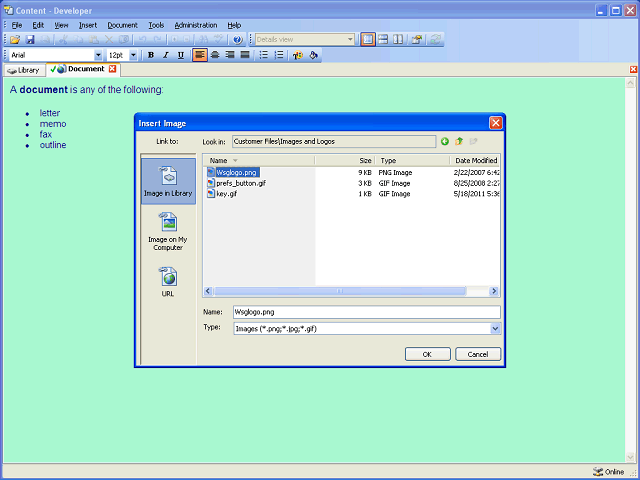 Screen image of this step