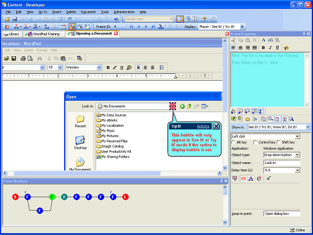 Screen image of this step