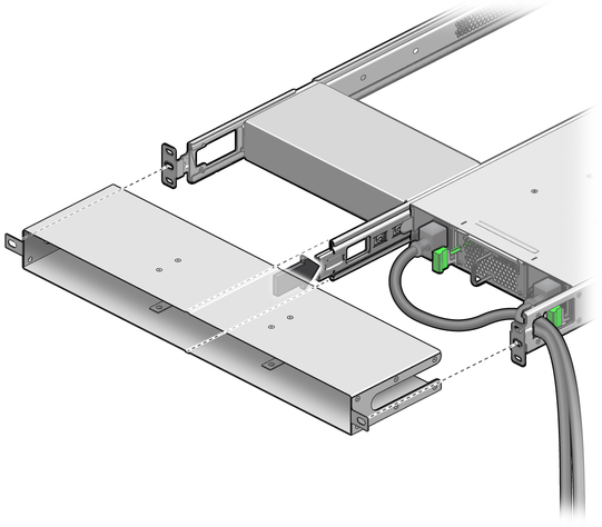 image:Figure shows positioning the air duct.