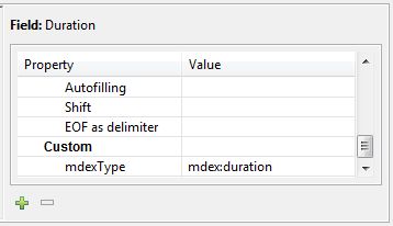 Duration property with Custom section