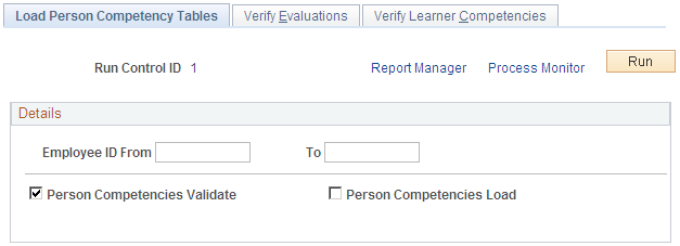 Load Person Competency Tables page