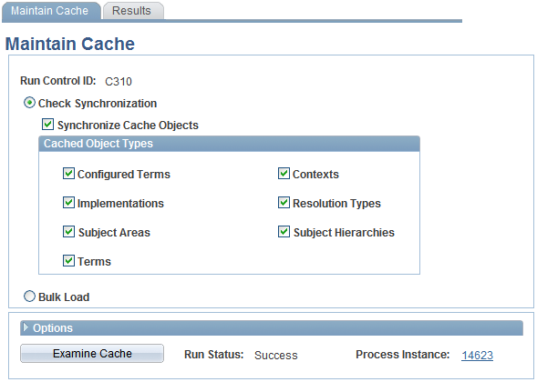 Maintain Cache page