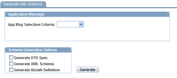 Generate XML Schema page