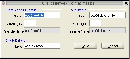 image:Graphic showing the Client Network Format Masks page.