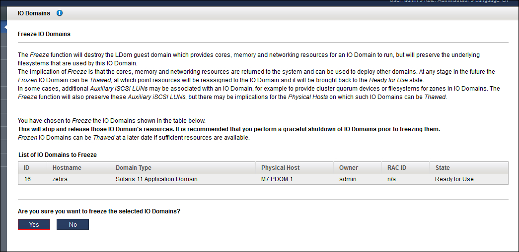 image:A screen shot showing the confirmation screen with the tool tip                             displayed.