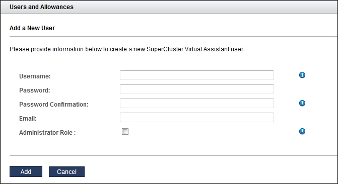 image:A screen shot showing Add New User page.
