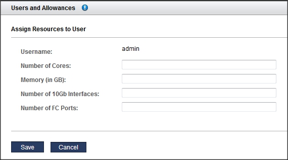 image:A screen shot showing the Edit User Resources screen.