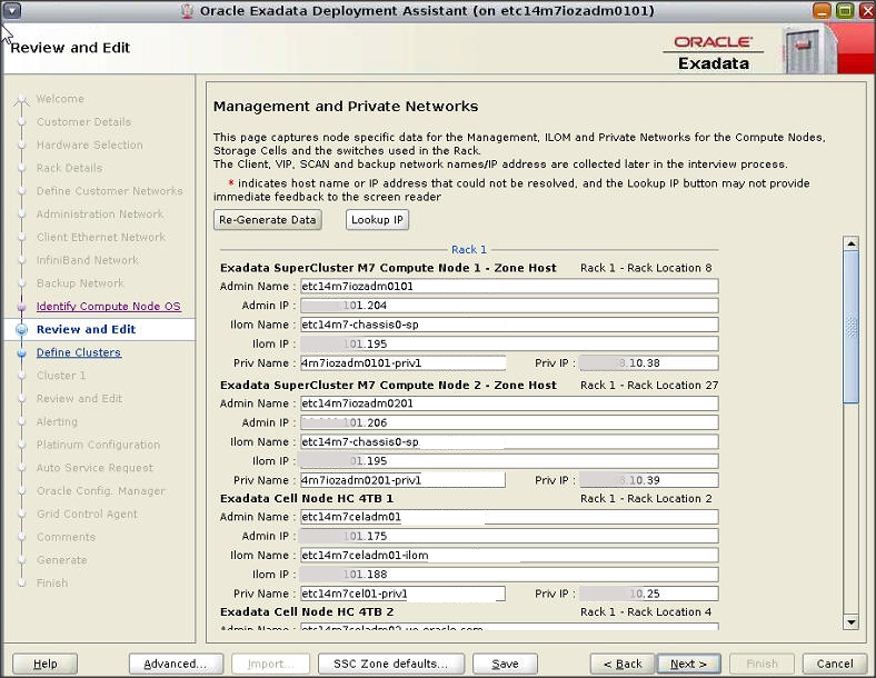 image:Screen shot showing the Review and Edit page.