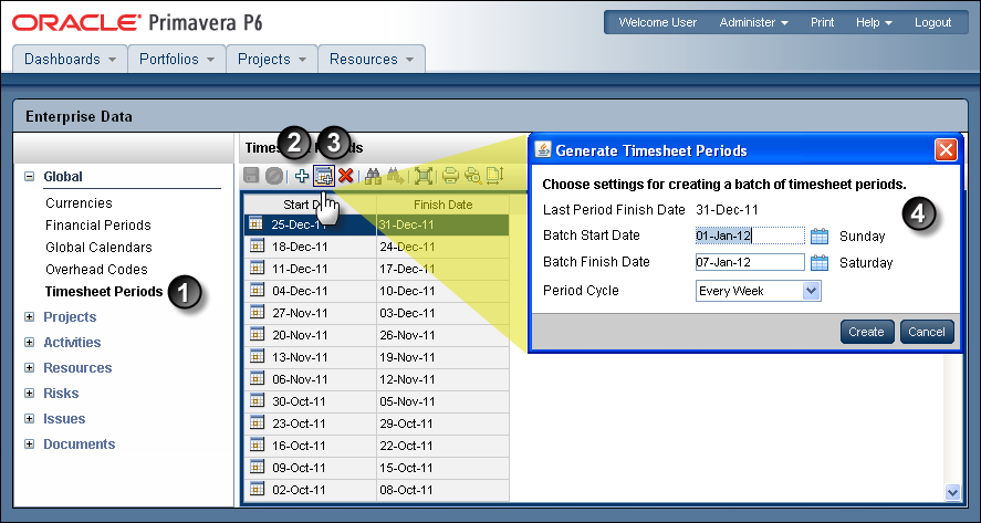 Timesheet Periods