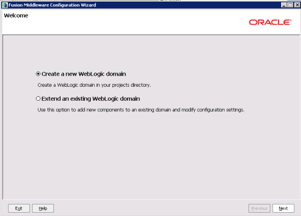 Studio domain creation - Welcome page