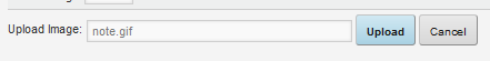 Image file field for Web Content Display with image file selected