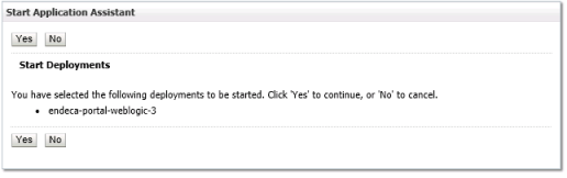 Start deployment confirmation for the Studio deployment