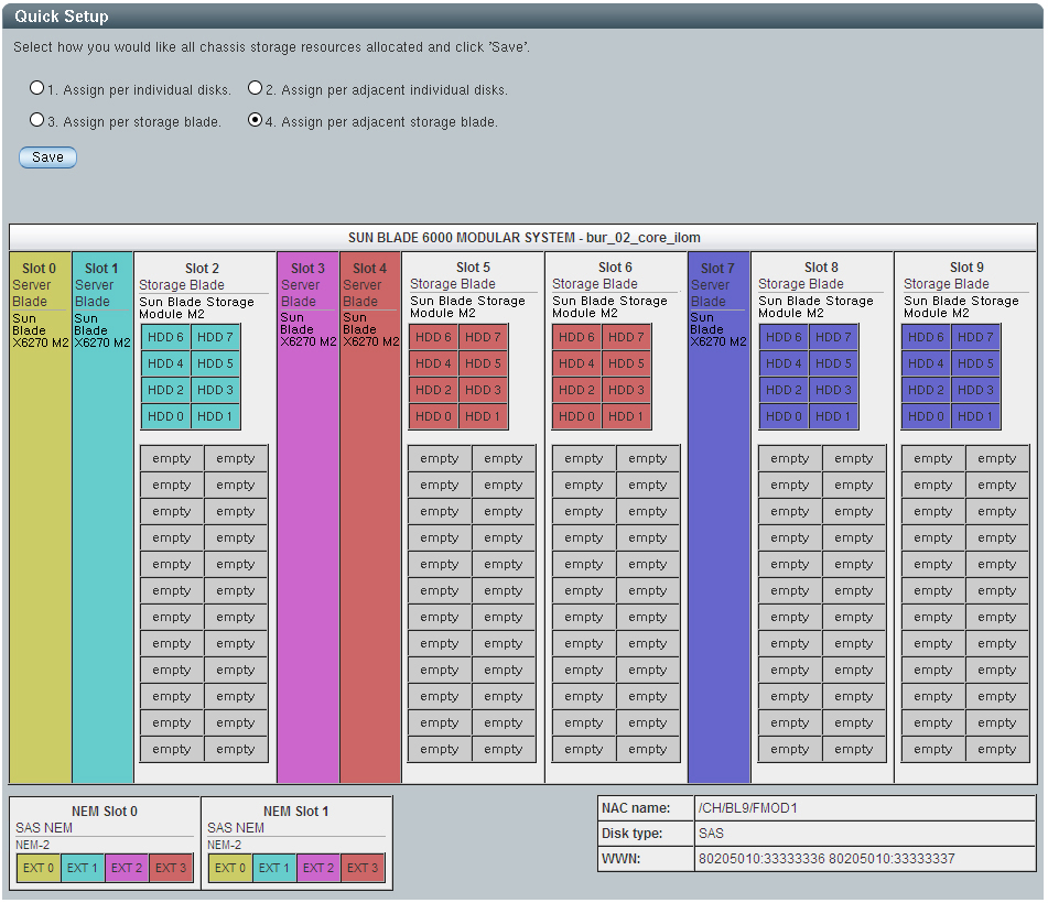 image:L'exemple affiche la boîte de dialogue pour Option 4 - Quick Setup.