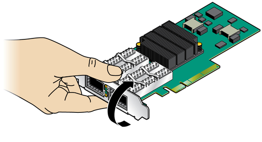 image:Figure shows removal of the bracket from the adapter