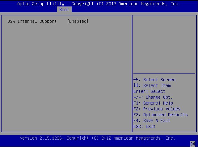 image:This figure shows the Oracle System Assistant configuration screen in                         the BIOS Boot menu.