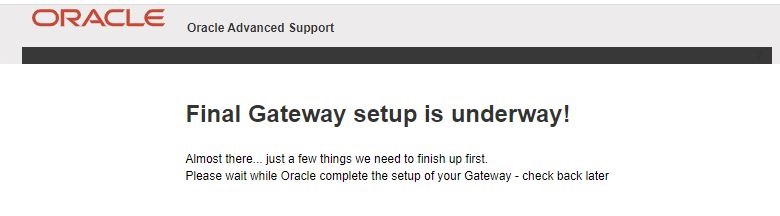 image:Graphic showing Gateway setup ongoing screen
