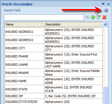 Insert pane help button