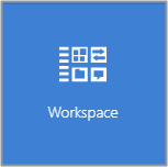「ワークスペース」アイコンのスクリーン・キャプチャ。