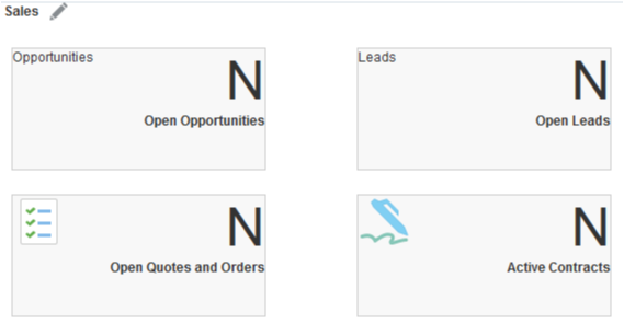 これは、4つの要約ボックスを含む
要約ボックス・グループ「営業」のスクリーンショットです。