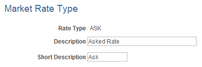Market Rate Type page
