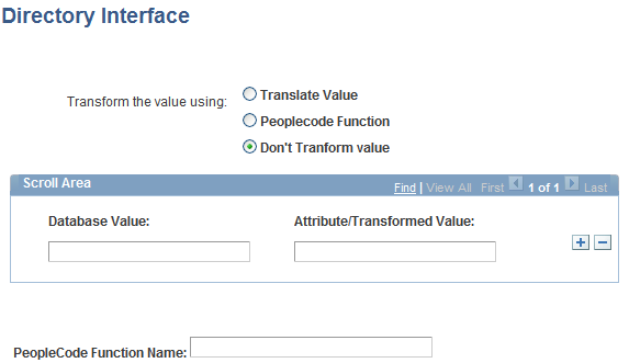 DN Attribute Function - Directory Interface page