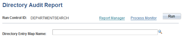 Directory Audit Report page