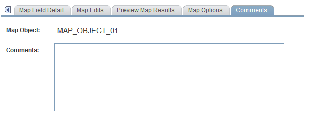 Map Definition - Comments page