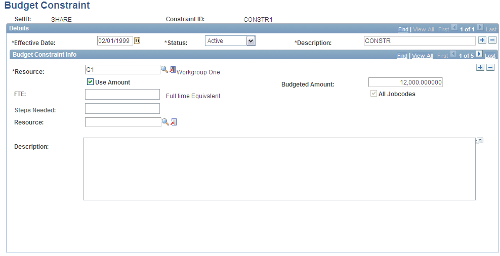 Budget Constraint page