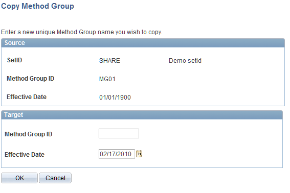 Copy Method Group page