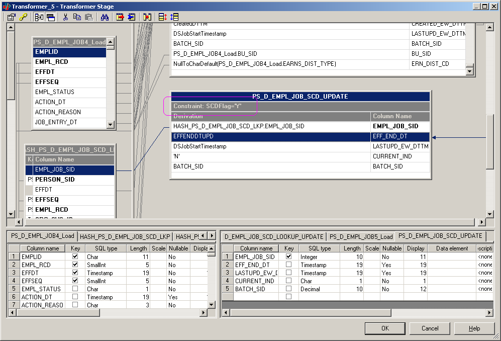 Modifying column expressions, 1 of 2