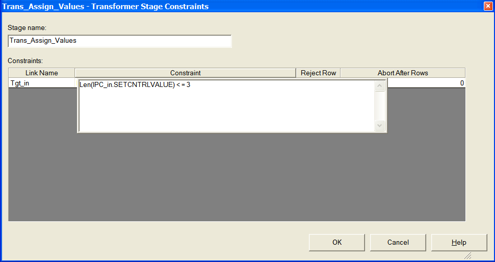 Modifying the Stage Constraint, 2 of 2