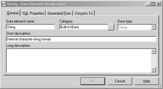 Object Property - String Data Element