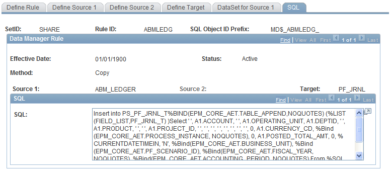 SQL page