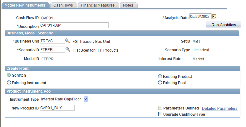 Model New Instruments page