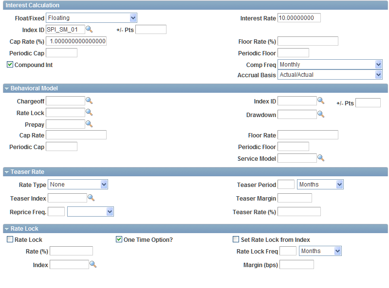Detailed Parameters page (2 of 2)