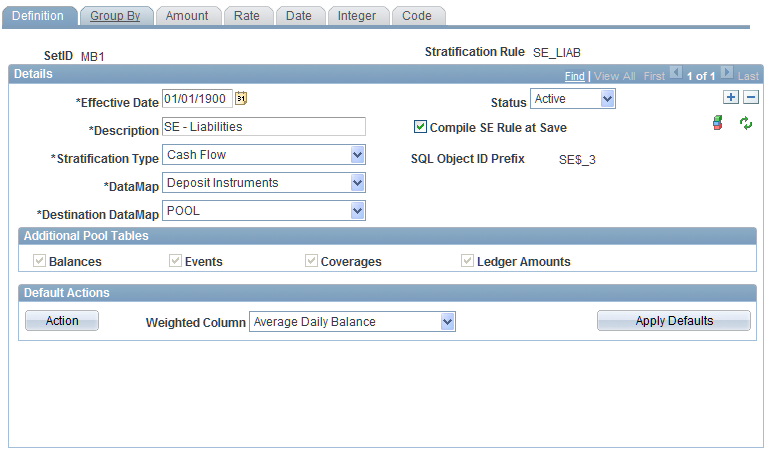 Stratification Rules - Definition page