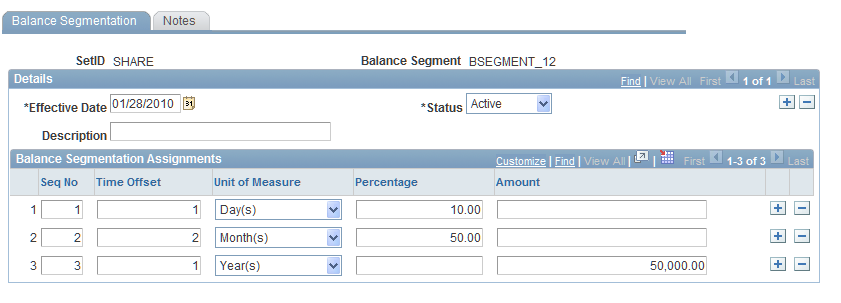 Balance Segmentation page