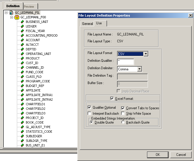 GC_LEDMANL_FIL File Layout DefinitionFile Layout Definition example