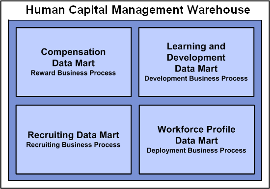 HCM Warehouse data marts and business processes