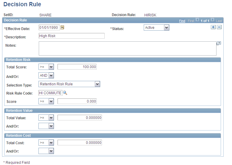 Decision Rule page