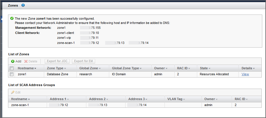 image:A screen shot showing the new zone.